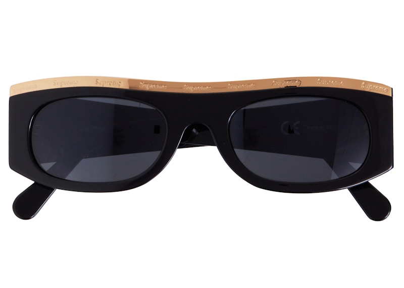 Supreme Sunglasses Black 黒/金-