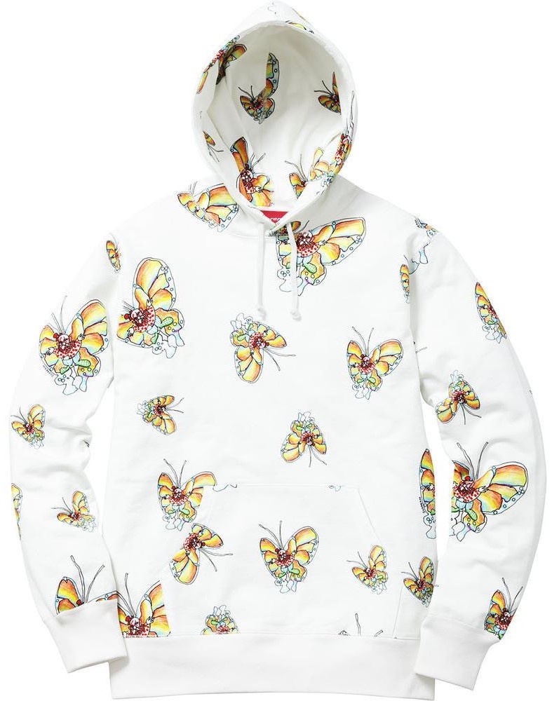Supreme Gonz Butterfly Hooded Sweatshirt Off White