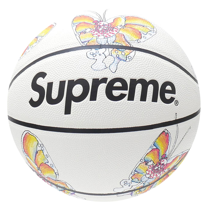 Supreme Gonz Butterfly Spalding Basketball White - SS16 - US