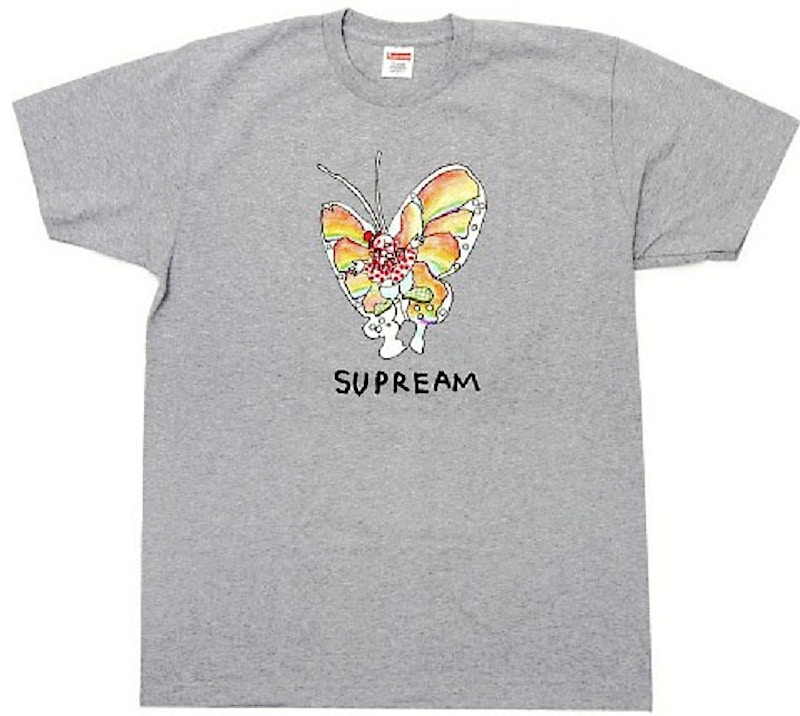 Supreme Gonz Butterfly Tee Grey Men's - SS16 - US