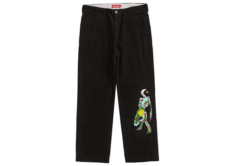 Supreme Gonz Corduroy Chino Pant Black Men's - FW21 - GB