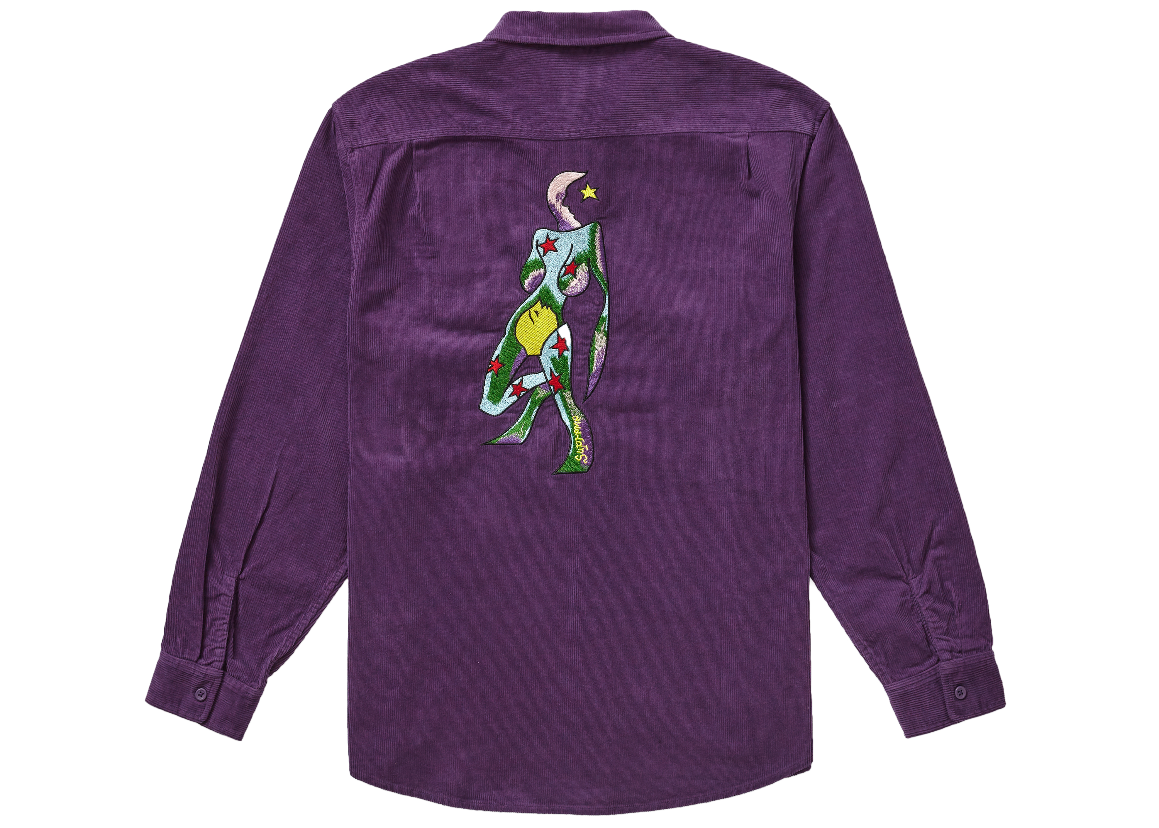 Supreme Gonz Corduroy Work Shirt Purple Men's - FW21 - US