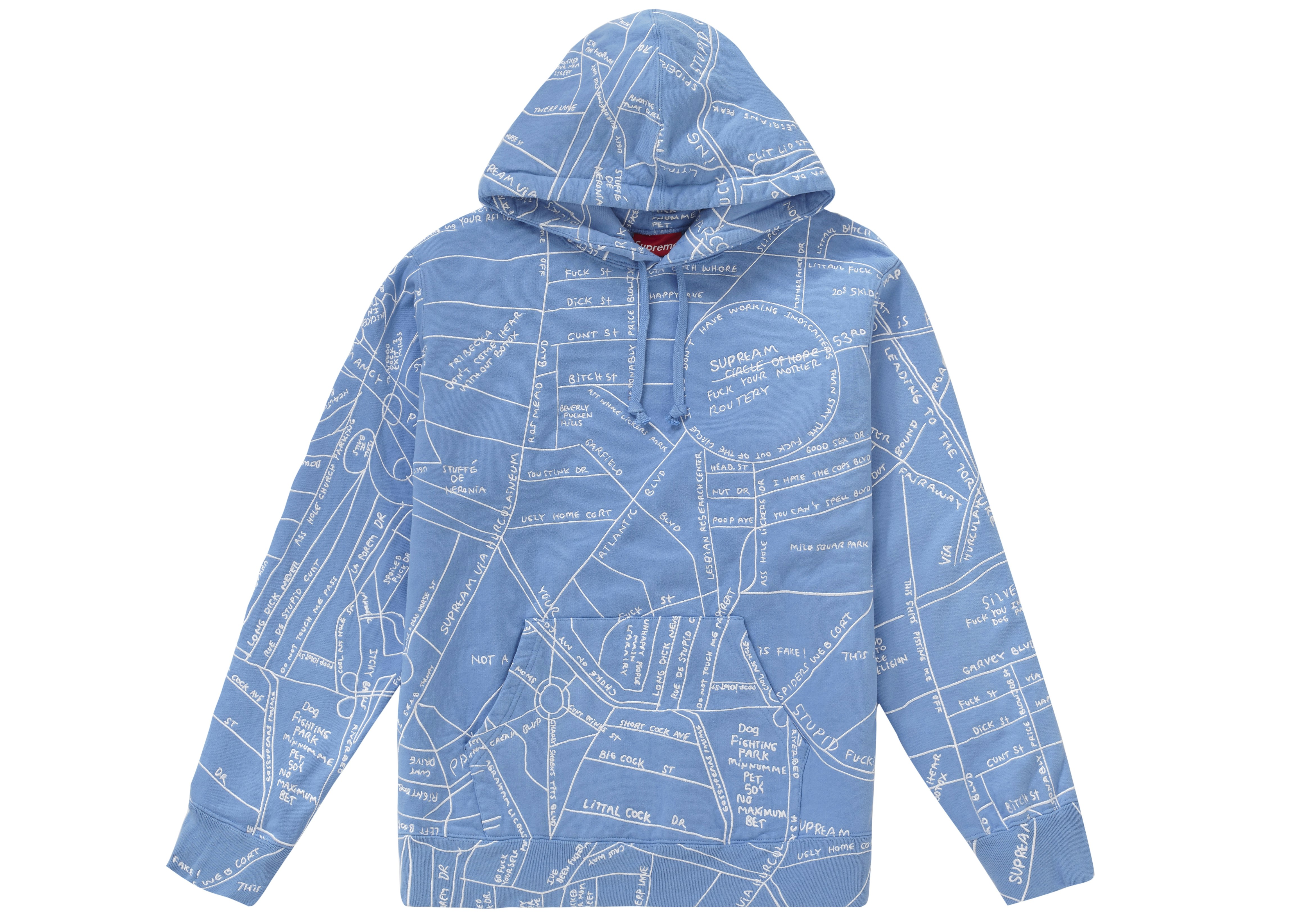 新作お得 Supreme 青 M Supreme Gonz Map Hooded Sweatshirtの通販 by よっしー｜シュプリームならラクマ 