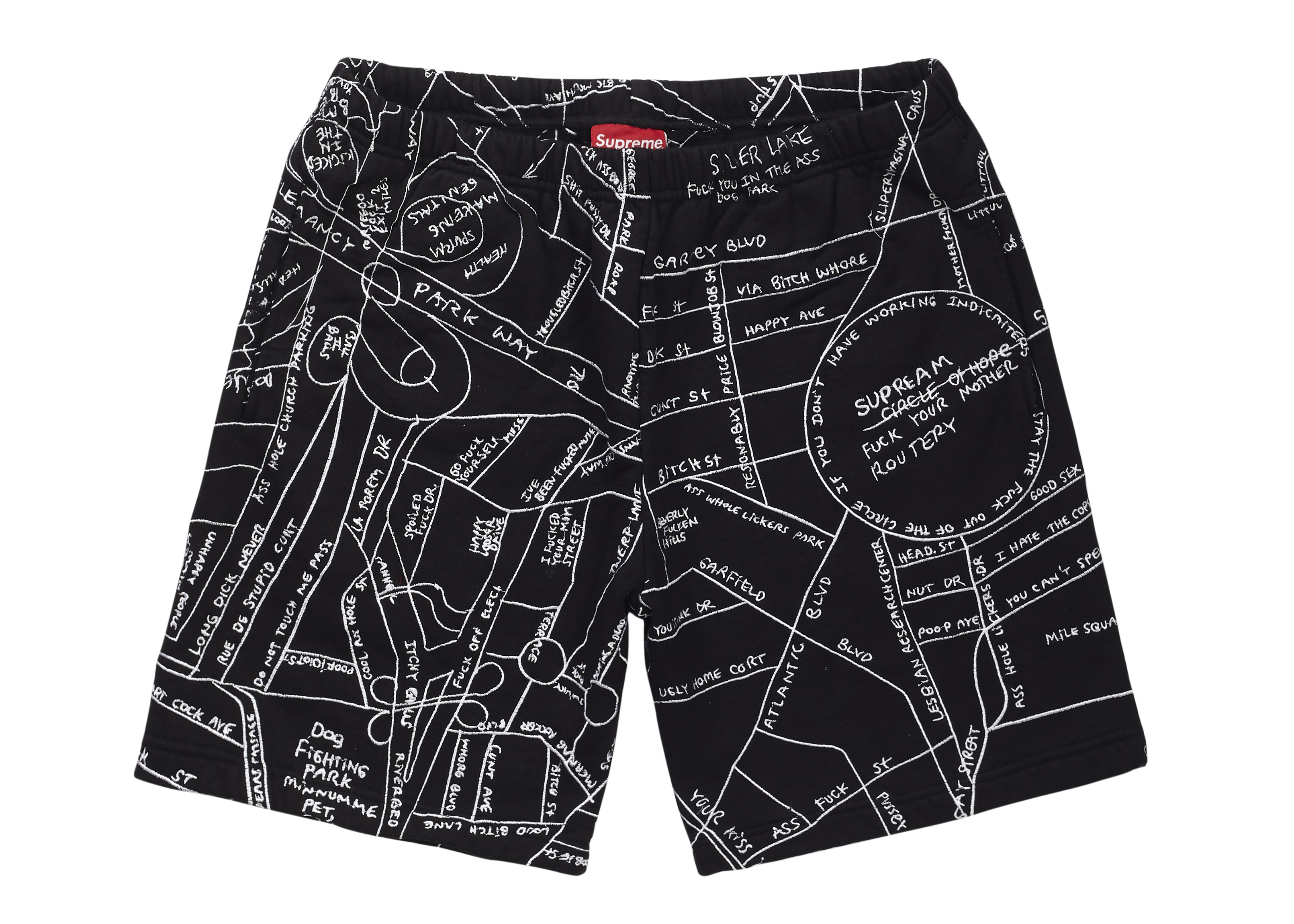 supreme Gonz Embroidered Map Sweatshort - ショートパンツ
