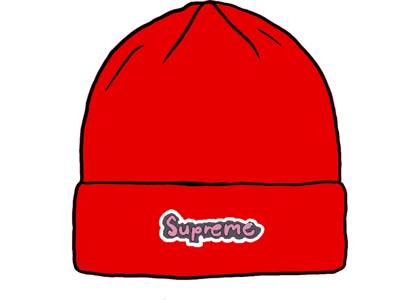 Supreme Gonz Logo Beanie Burnt Red