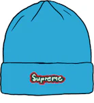 Supreme Sherpa Logo Beanie Natural - FW23 - GB