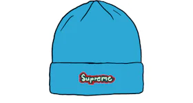 Supreme Sherpa Logo Beanie Natural - FW23 - GB
