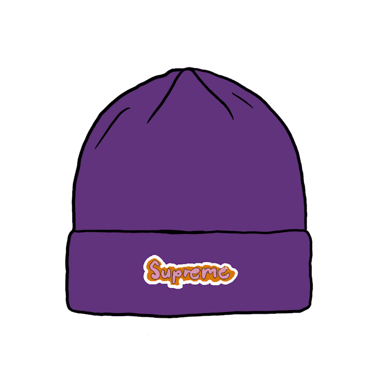 Pre-owned Supreme Gonz Logo Beanie Purple