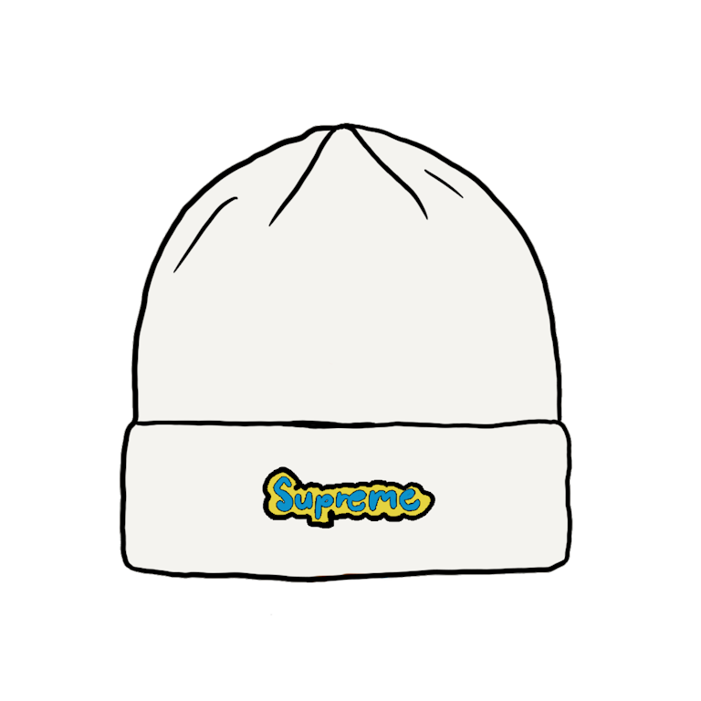 Pre-owned Supreme Gonz Logo Beanie White