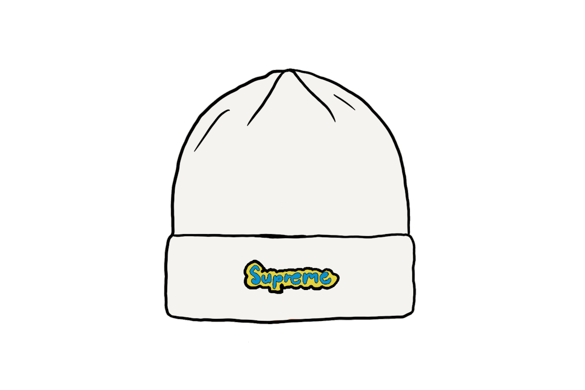 Pre-owned Supreme Gonz Logo Beanie White
