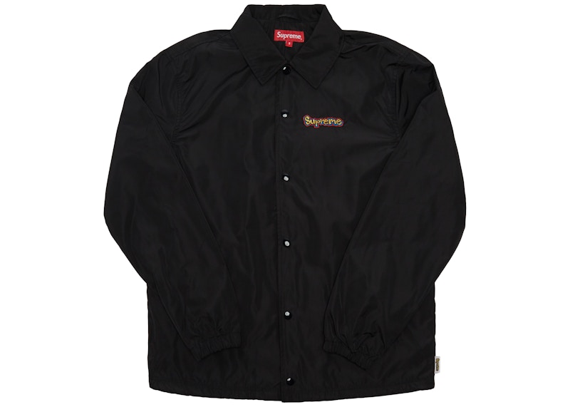 美品18SSシュプリームSup18SS Supreme Gonz Logo Coach Jacket S 黒