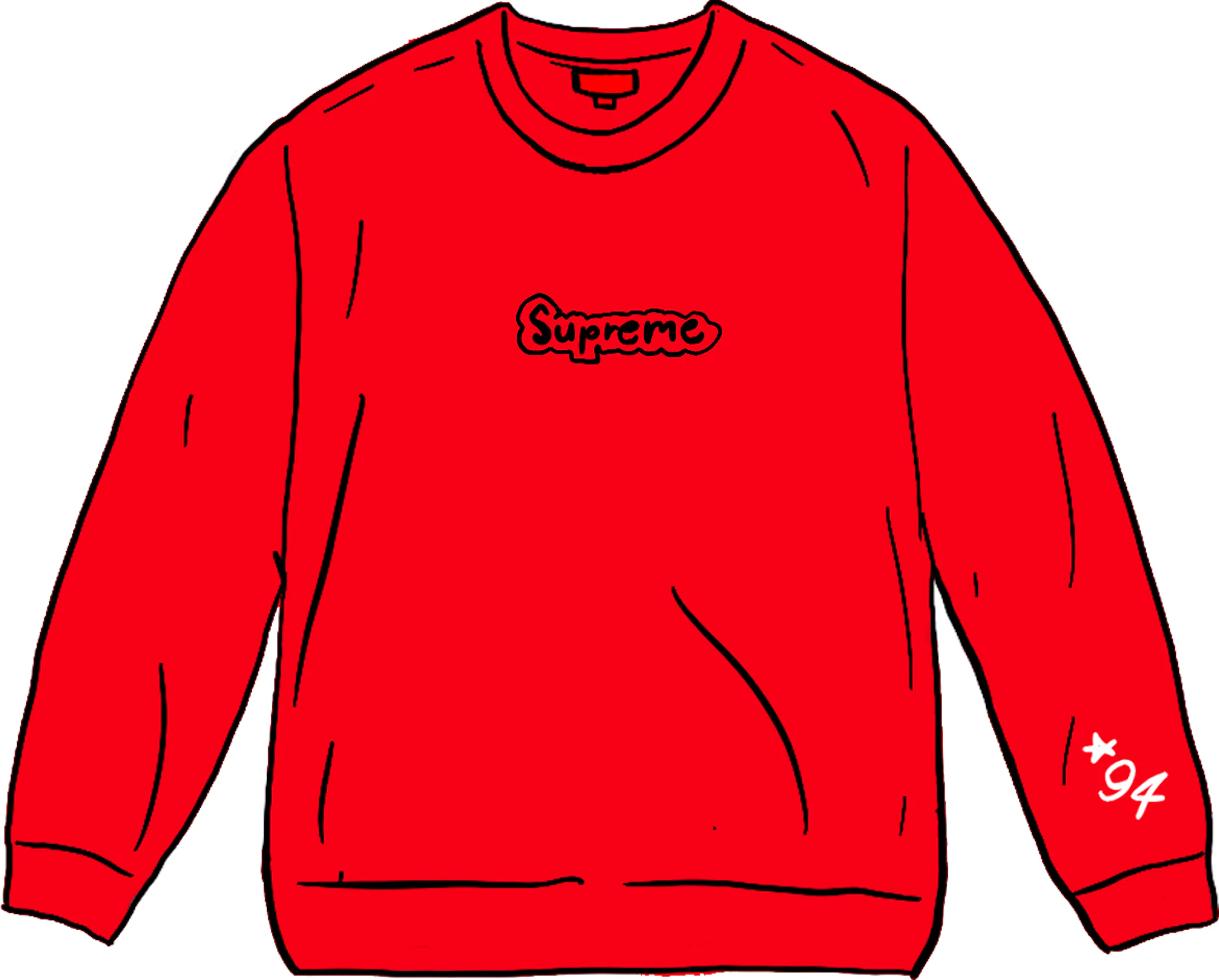 Supreme Gonz Logo Crewneck Burnt Red Men's - SS21 - US