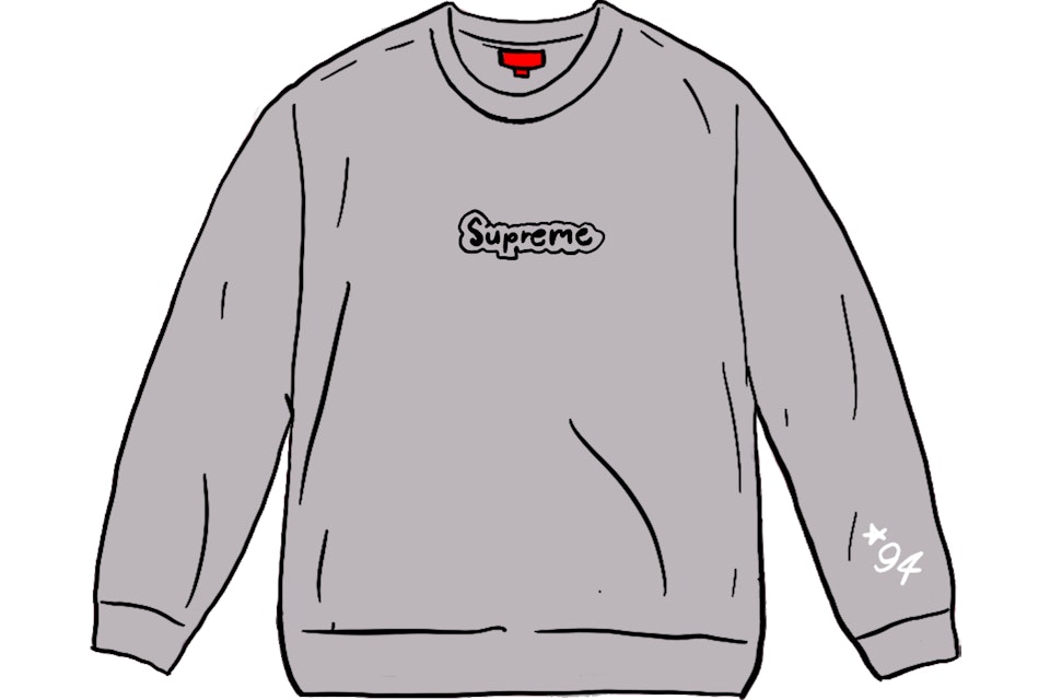 Supreme Gonz Logo Crewneck Grey - SS21 Men's - US