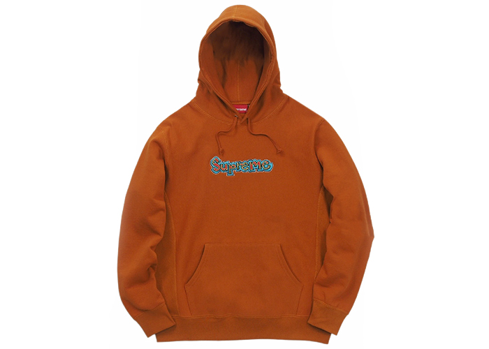 Supreme Gonz Logo Hooded Sweatshirt Copper
