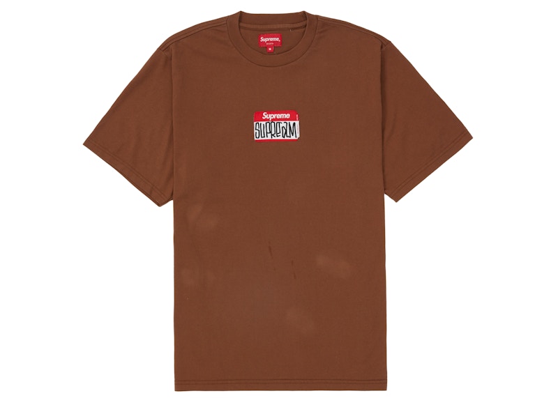 Supreme Gonz Nametag S/S Tee Black Men's - FW21 - US