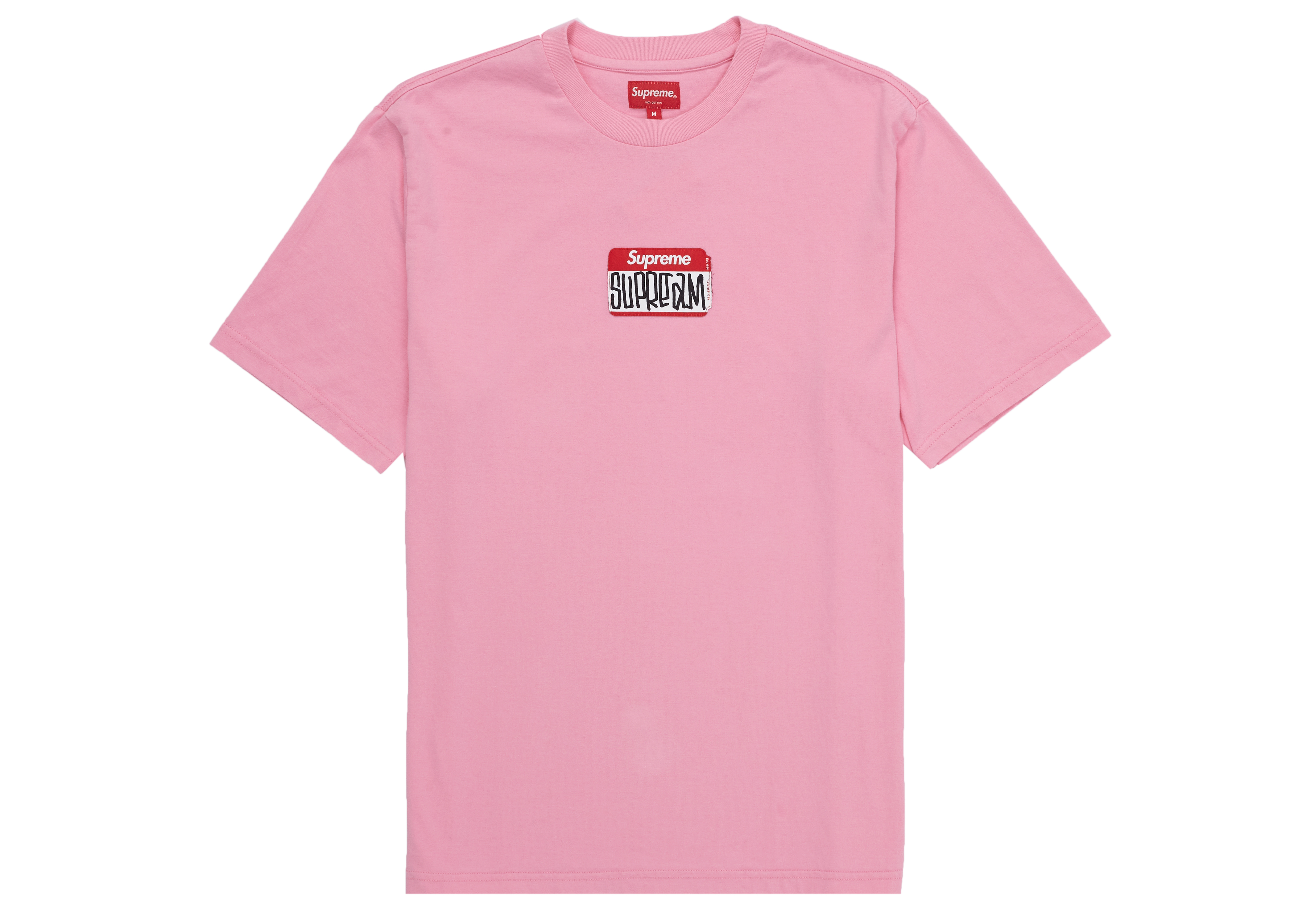 Supreme Gonz Nametag S/S Tee Pink