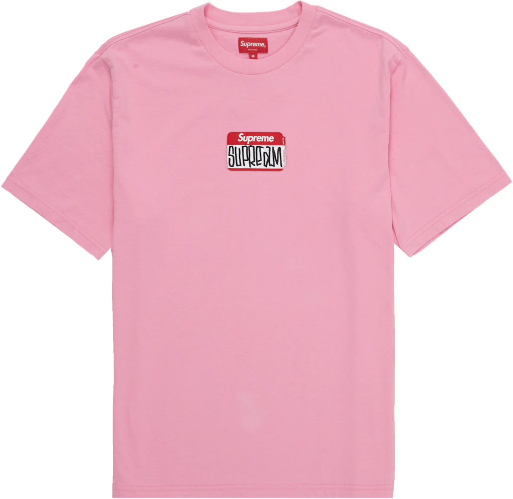 Supreme Gonz Nametag S/S Tee Pink Men's - FW21 - US