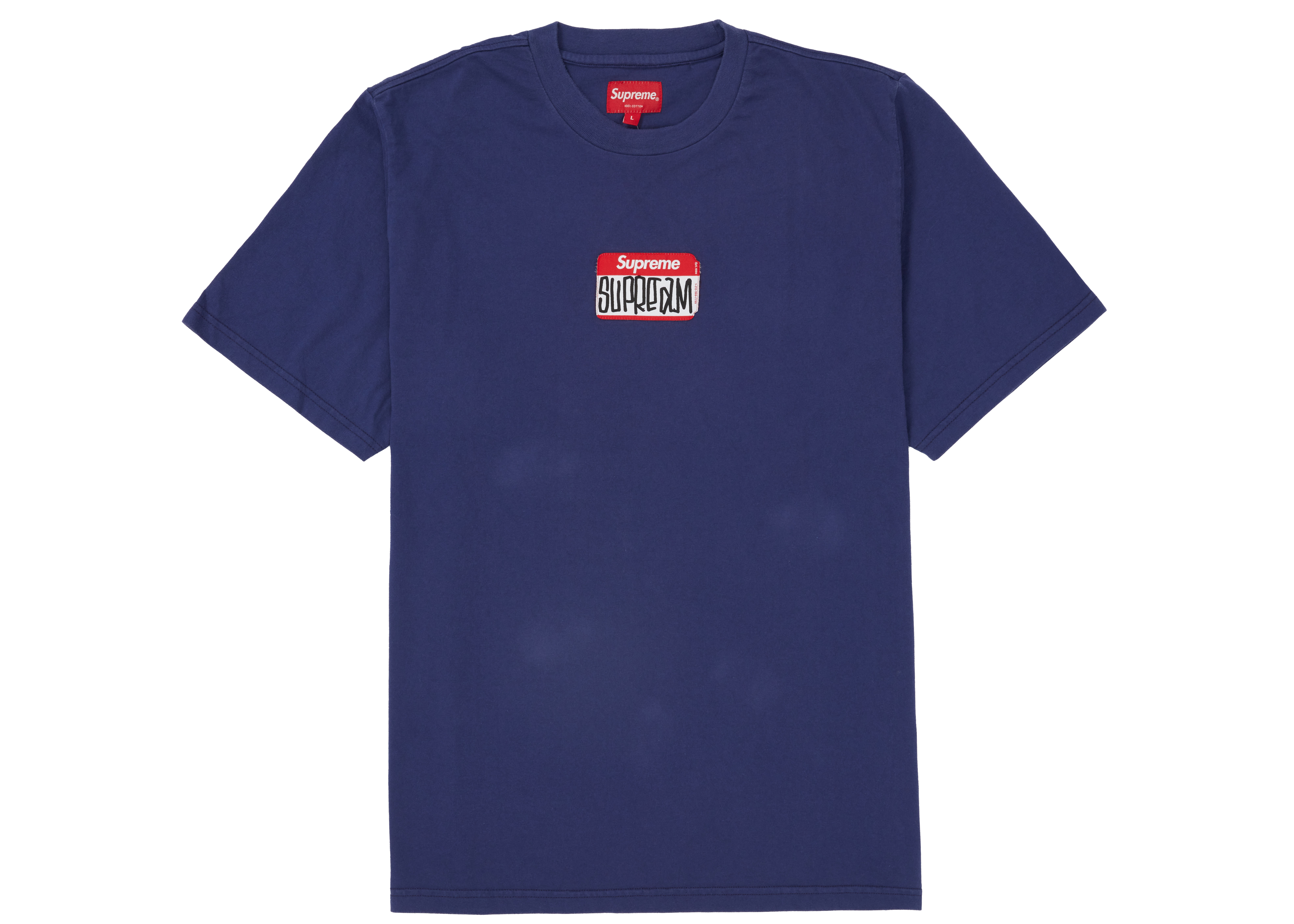 Supreme Gonz Nametag S/S Tee Washed Navy