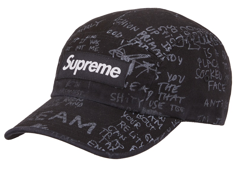 supreme Gonz Poems Camp Cap Black室内で試着のみです - キャップ