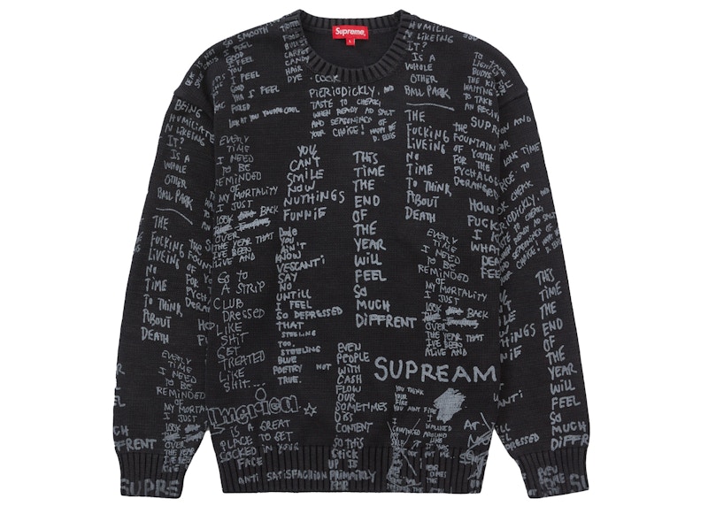 最大77％オフ！ supreme Gonz Poems Sweater XLサイズ yatesrealty.com