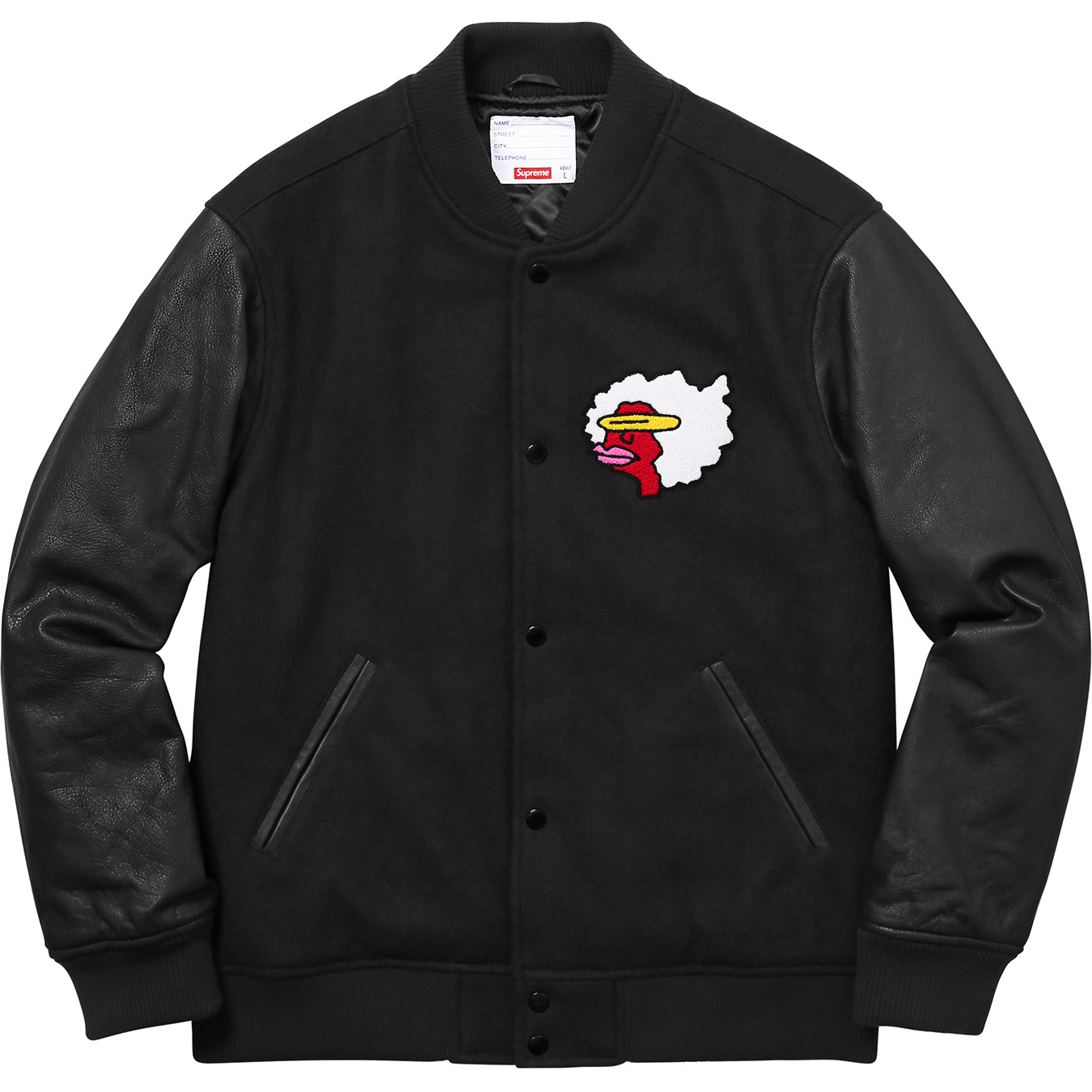 Supreme Gonz Ramm Varsity Jacket Black Men's - FW17 - US