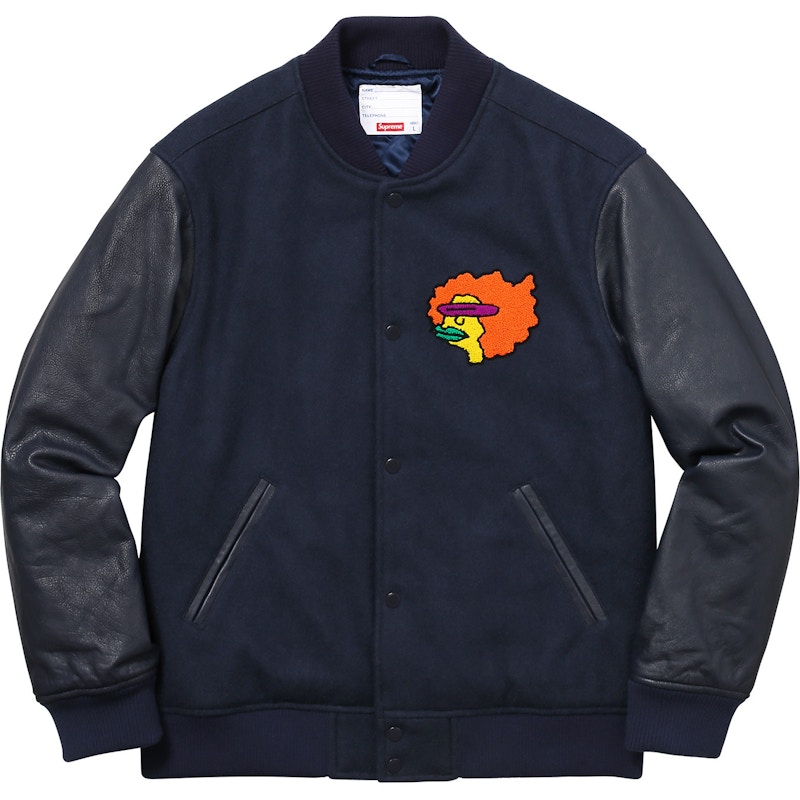 Supreme Gonz Ramm Varsity Jacket Navy メンズ - FW17 - JP