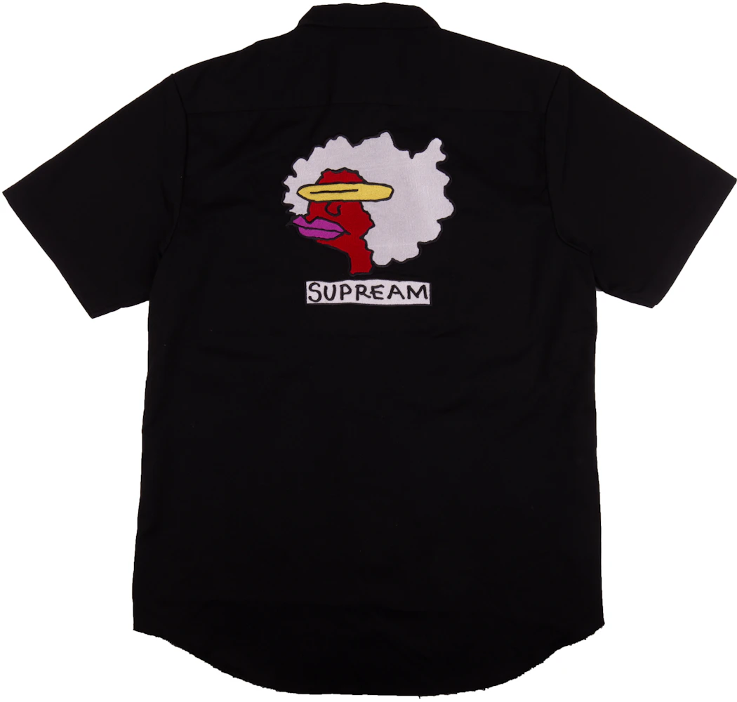 Supreme Gonz Ramm Work Shirt Black Men's - FW17 - US