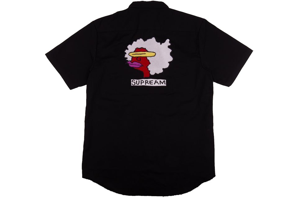 Supreme Gonz Ramm Work Shirt Black - FW17 Men's - US