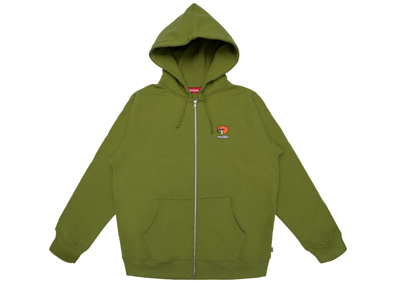 Supreme Gonz Ramm Zip Up Sweatshirt Moss Green