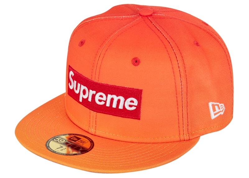 Supreme Gradient Box Logo New Era オレンジ帽子 - bridgeacademyoman.com