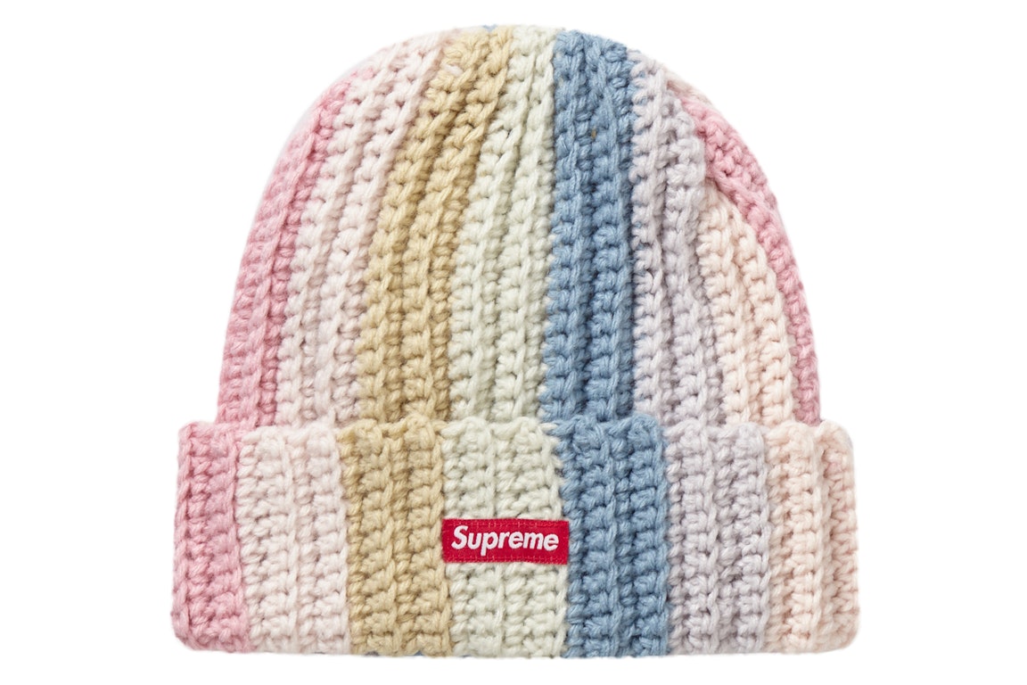 Pre-owned Supreme Gradient Crochet Beanie Pink