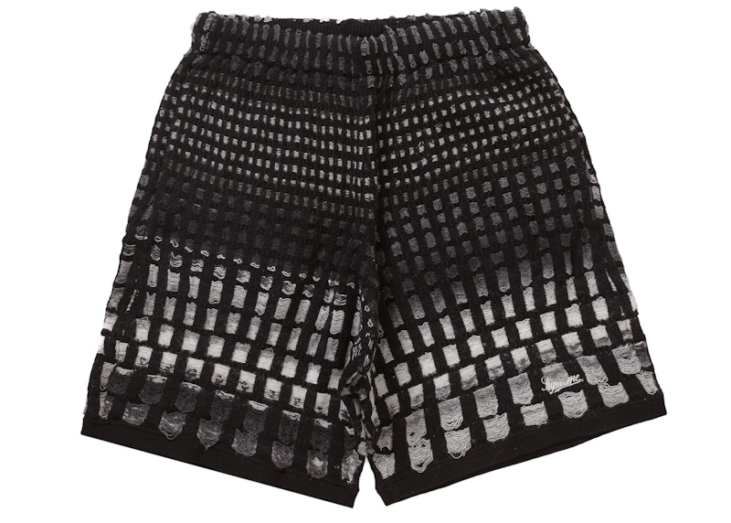 Supreme Gradient Grid Knit Short Black Men's - SS23 - US