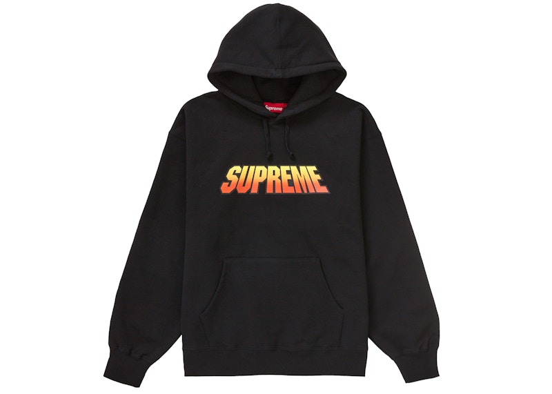 Supreme Gradient Hooded Sweatshirt Black Men's - SS24 - US