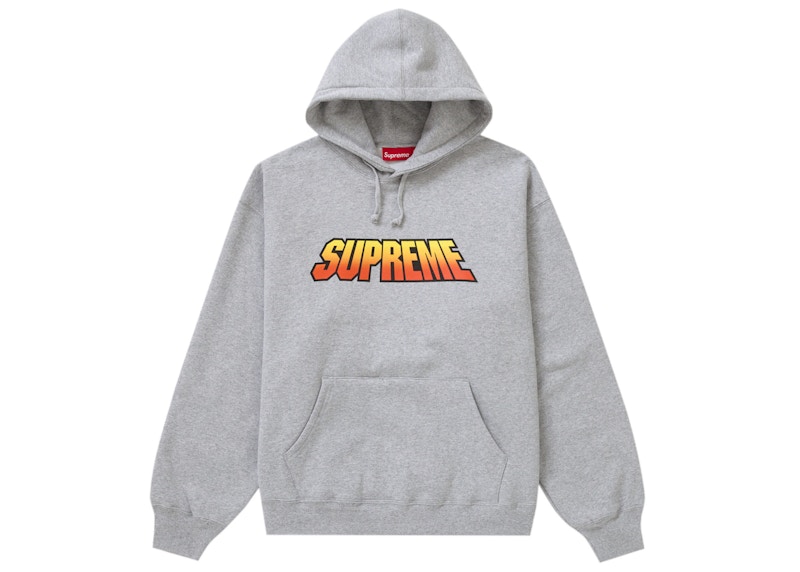 Supreme Gradient Hooded Sweatshirt Heather Grey Men's - SS24 - US