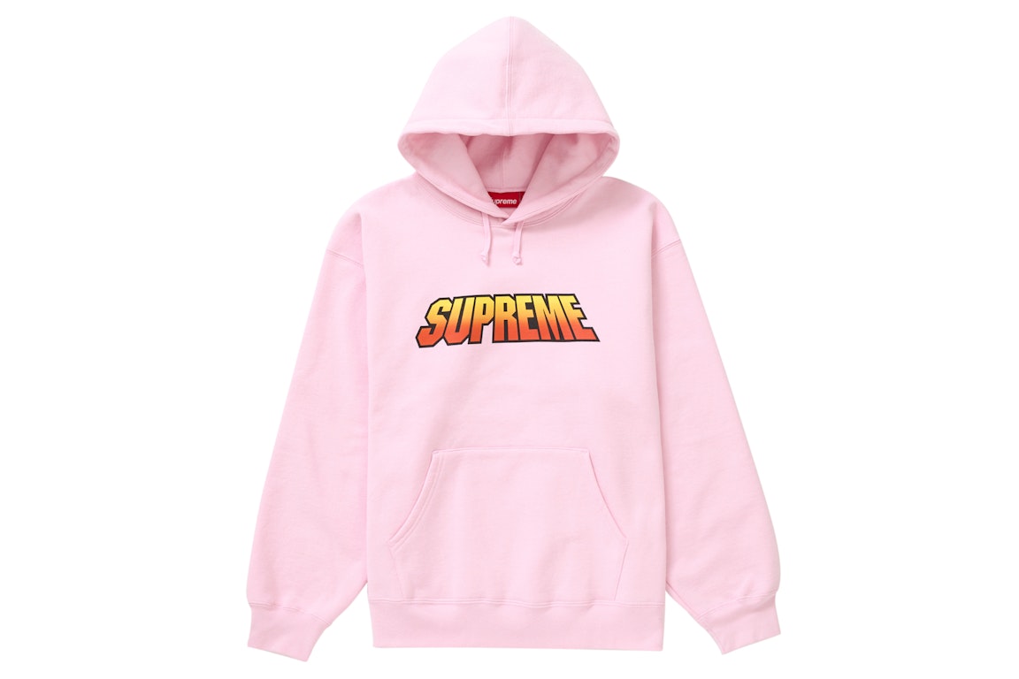 Pre-owned Supreme Gradient Hooded Sweatshirt Pink In Light Pink