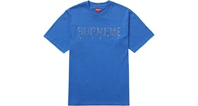 Supreme Gradient Logo Tee Blue
