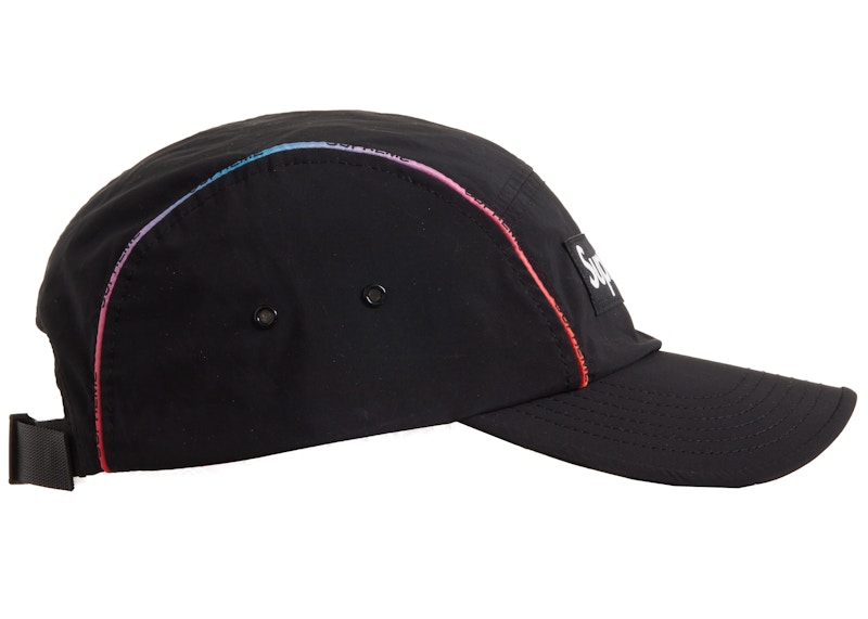 Supreme Gradient Piping Camp Cap Black - SS21 - US