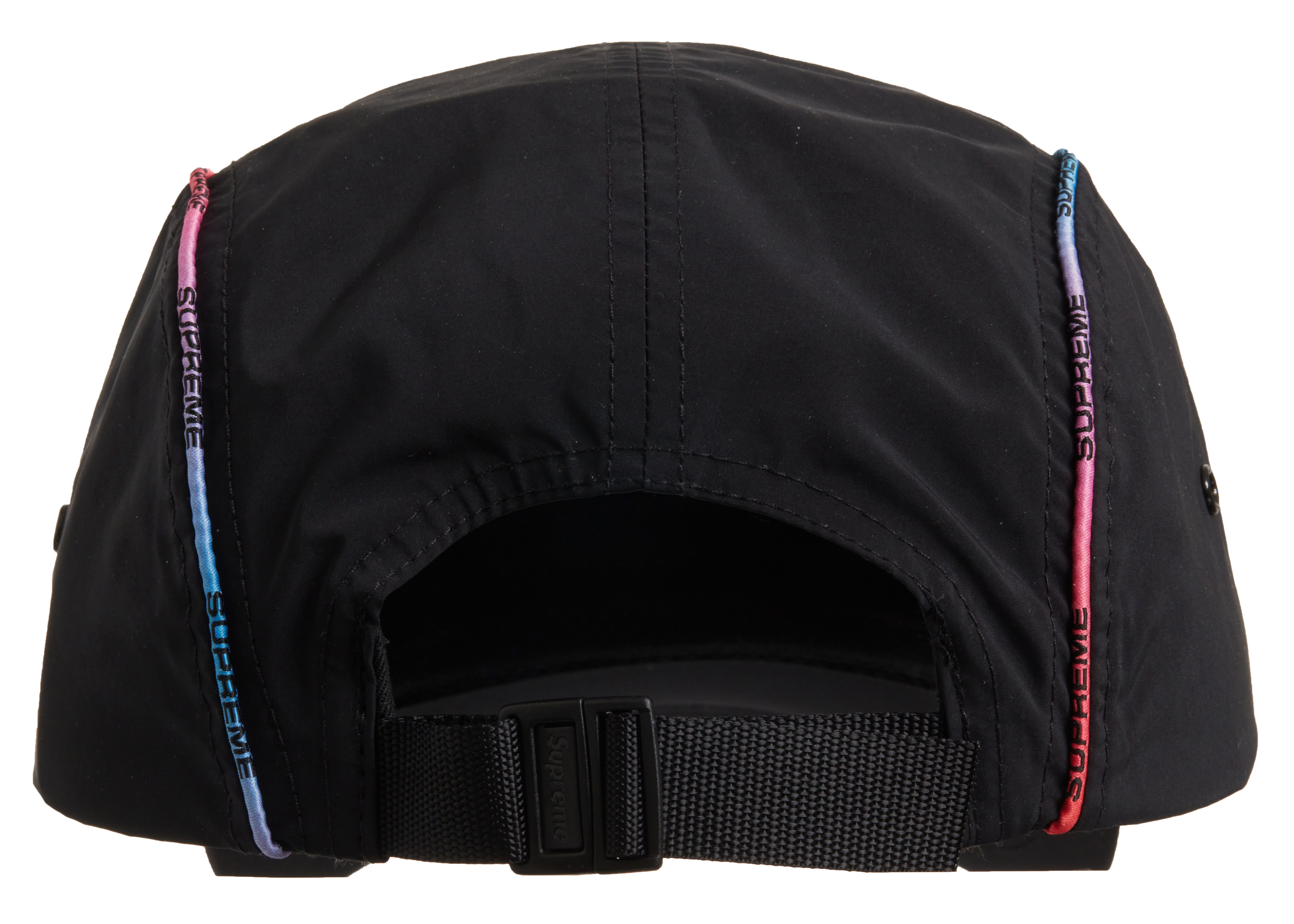 Supreme Gradient Piping Camp Cap Black - SS21 - US