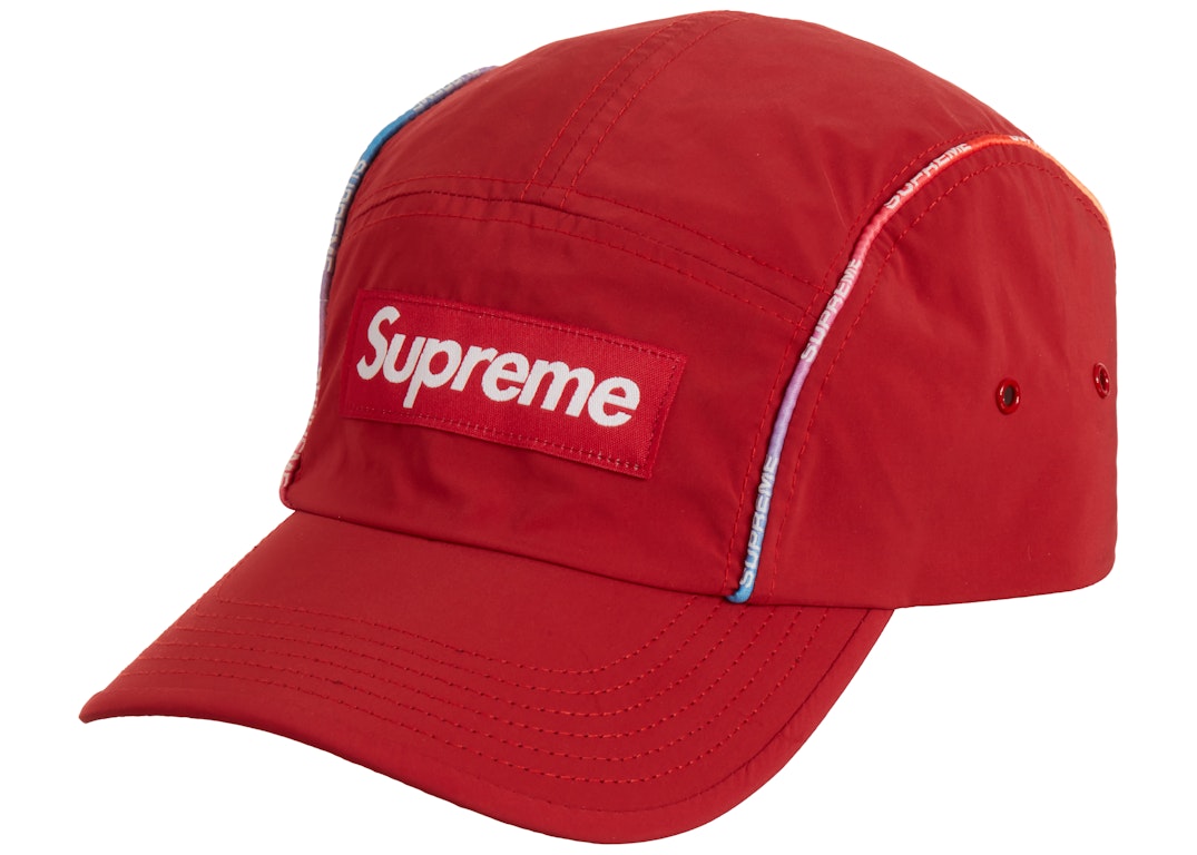 Pre-owned Supreme Gradient Piping Camp Cap Red