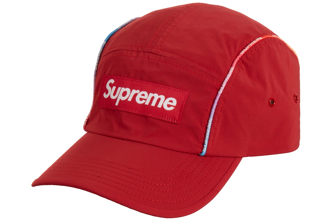 Pre-owned Supreme Gradient Piping Camp Cap Red