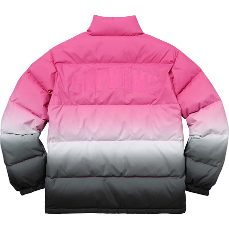 Supreme Gradient Puffy Jacket Pink Men's - SS18 - US