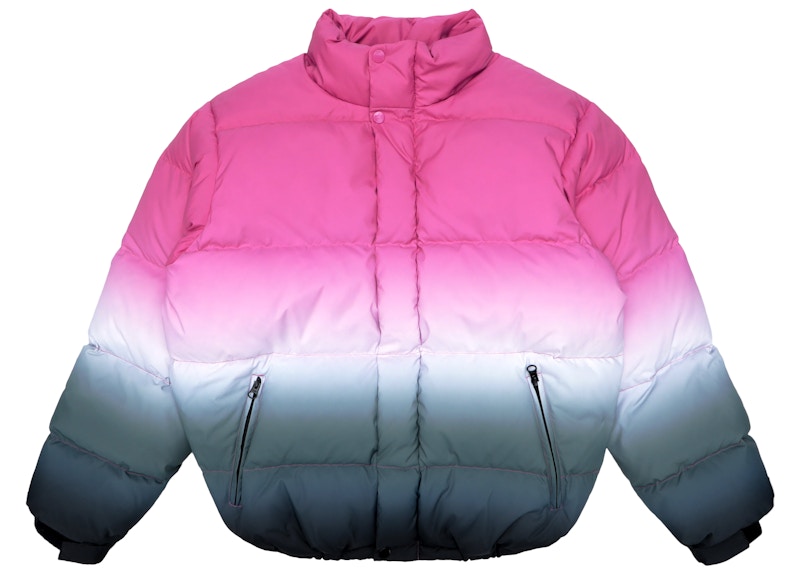 Supreme Gradient Puffy Jacket Pink Men's - SS18 - US