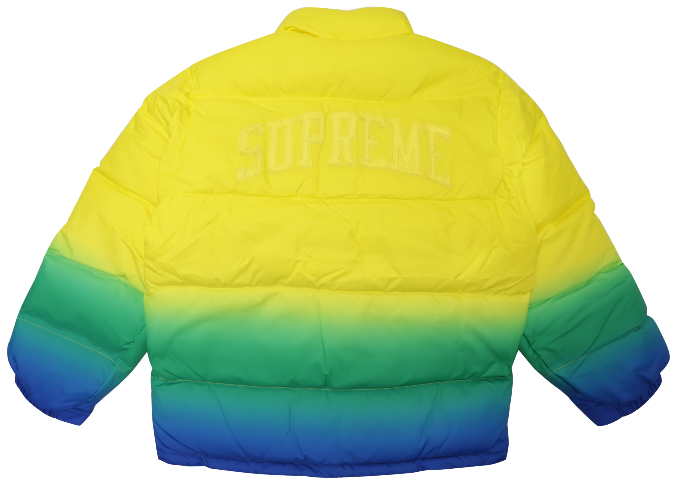 Supreme Gradient Puffy Jacket Yellow Men's - SS18 - GB