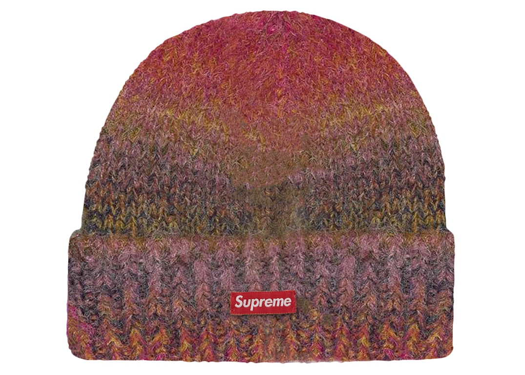 Pre-owned Supreme Gradient Stripe Beanie Red