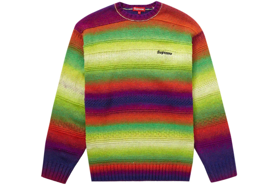 Supreme Gradient Stripe Sweater Multicolor