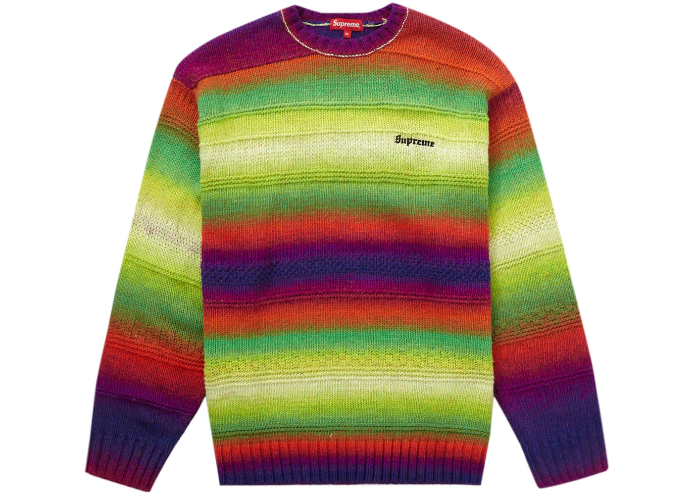 Gradient Stripe Sweater Multicolor - FW22 Men's -