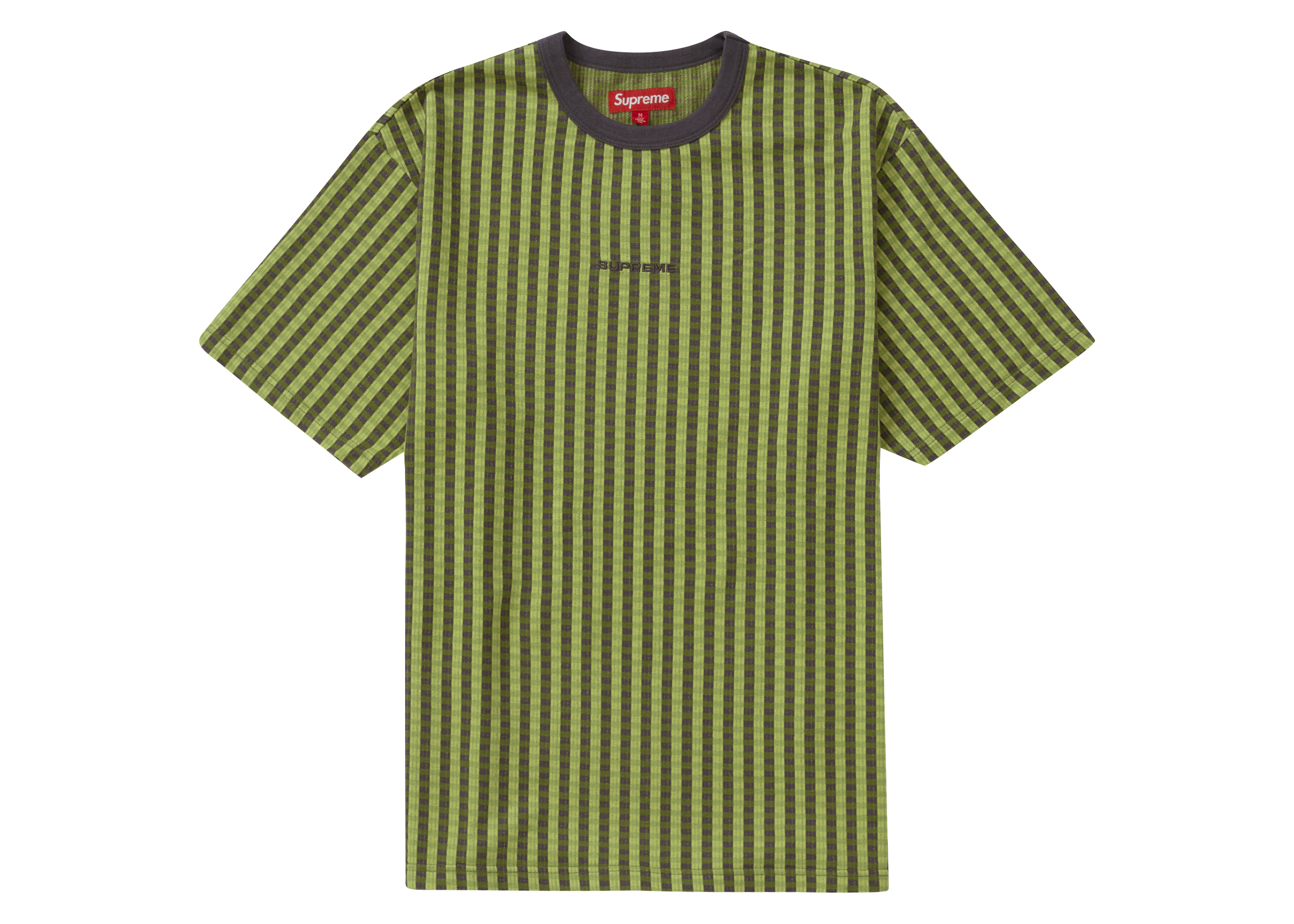 Supreme Grid Jacquard S/S Top (FW23) Green Men's - FW23 - US