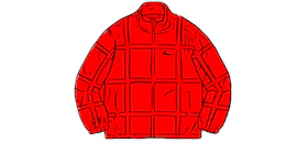 Supreme Grid Taping Velour Jacket Red