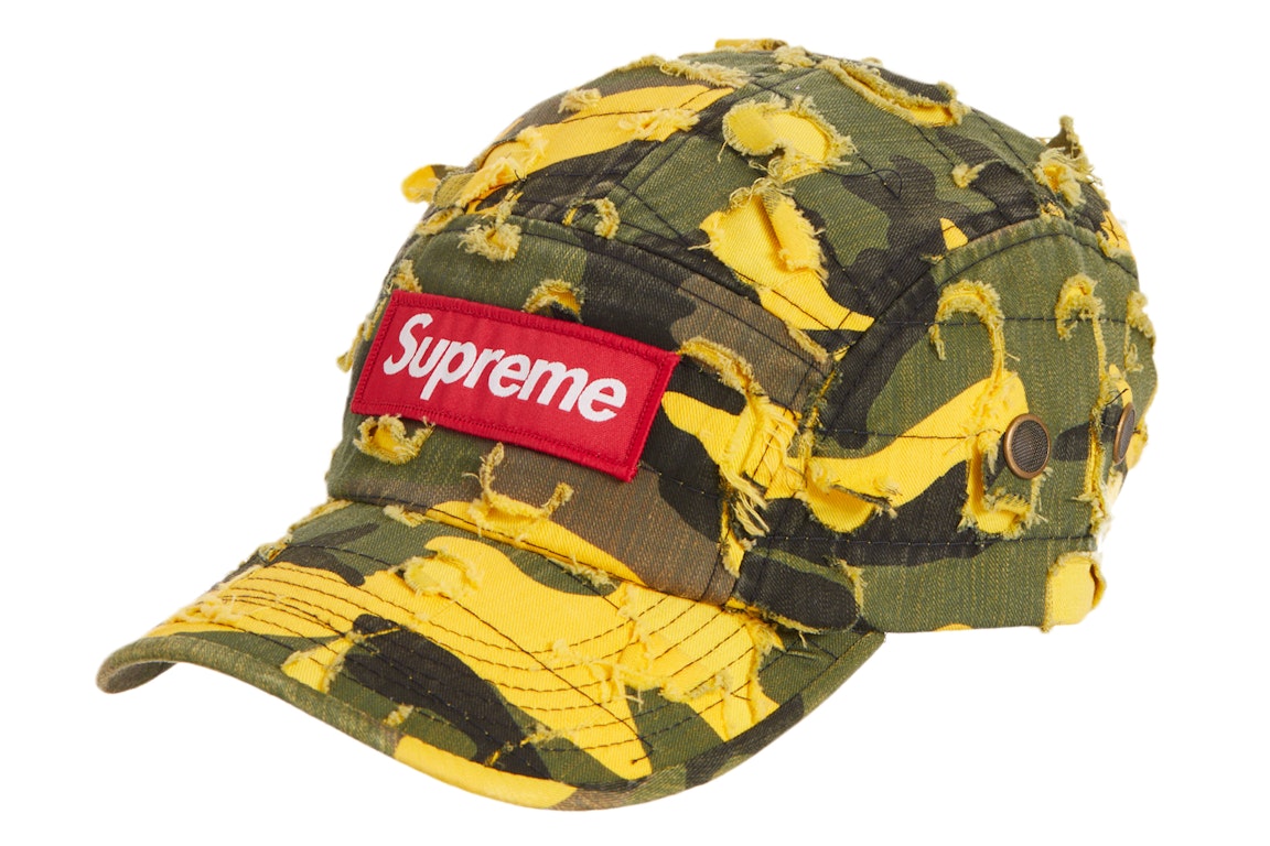 Pre-owned Supreme Griffin Camp Cap Yellow Camo
