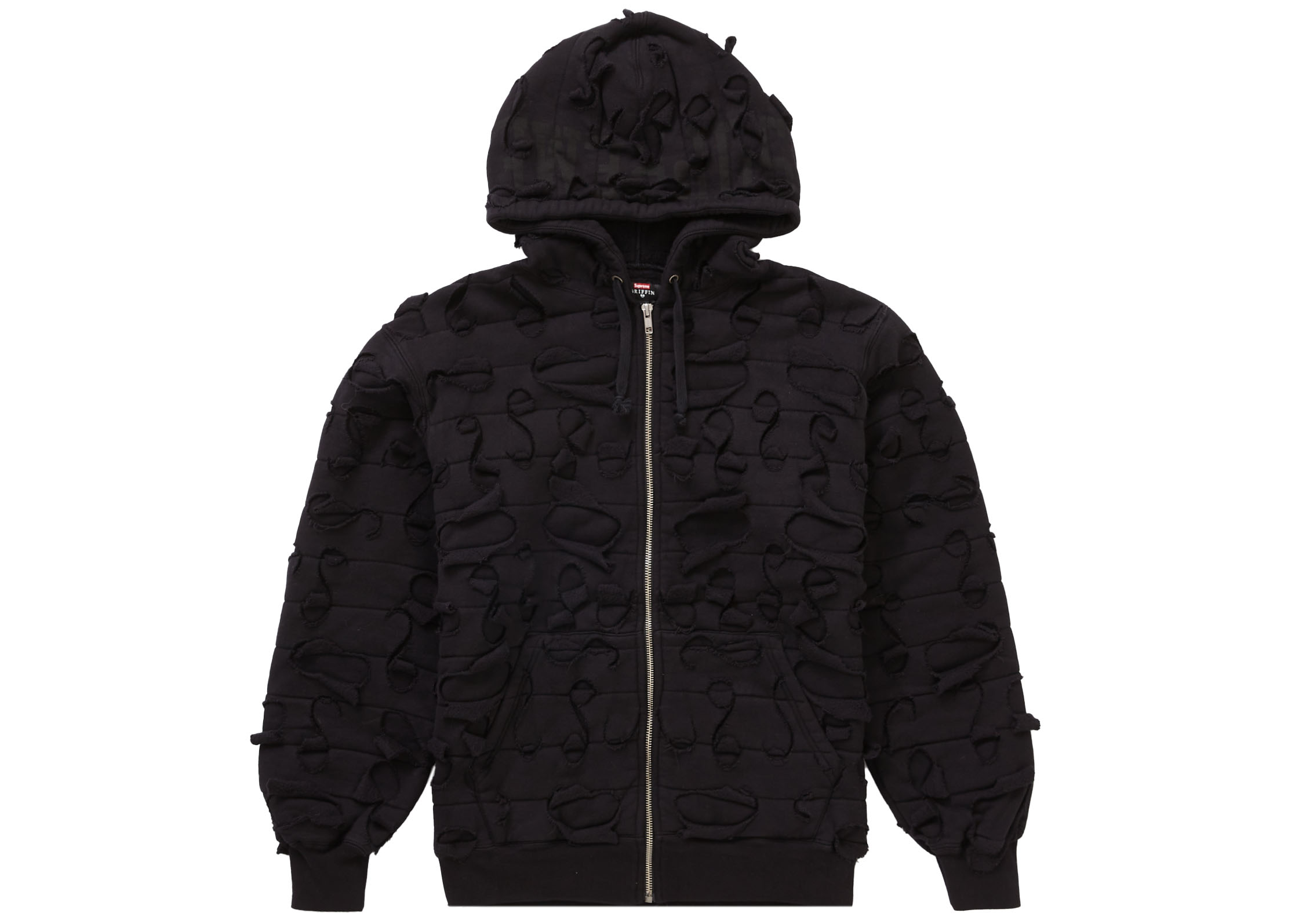 Supreme Griffin Zip Up Hooded Sweatshirt Black メンズ - FW22 - JP
